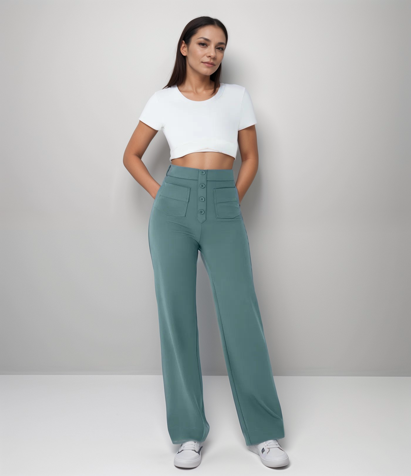 Elsa | Trendy Hoge Taille Sculpt Broek