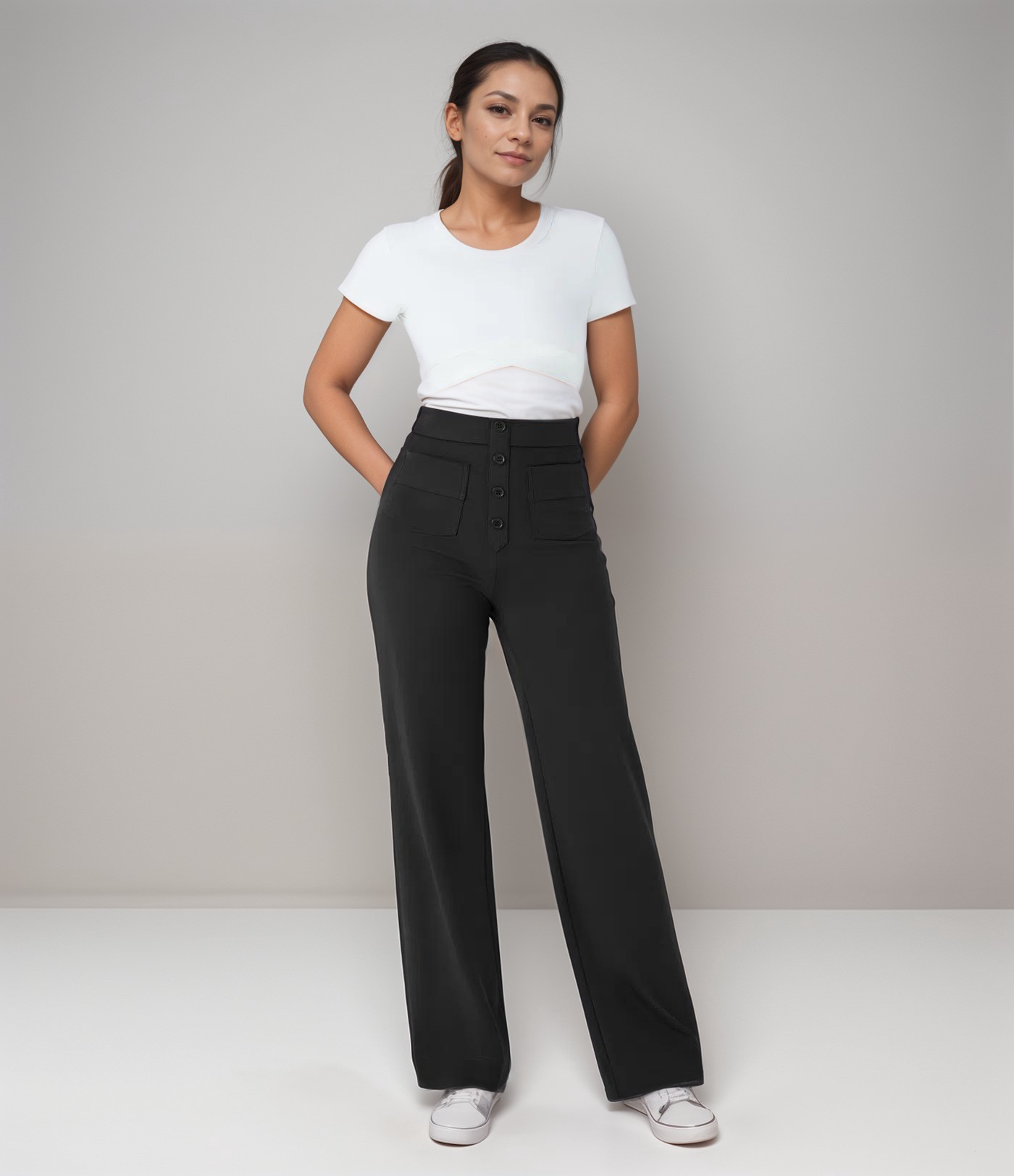 Elsa | Trendy Hoge Taille Sculpt Broek
